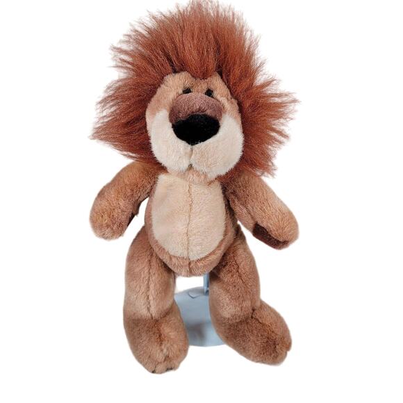 Lion Plush MAXIMILIAN Russ Berrie Fuzzy Mane Stuffed Animal Vintage - Picture 1 of 10